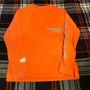American Eagle Orange Long Sleeve Tee